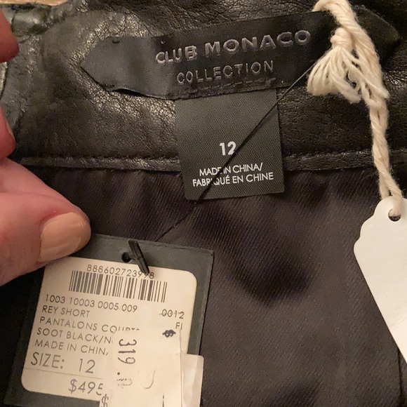 Club Monaco Leather Rey Short - Picture 5 of 6